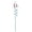 Light Blue, variant on 12pcs Baseball Themed Spiral Drinking Straw Reusable Party Straw for Sports Fans Game Nights Daily home use(Light Blue-27cm)