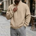 thumbnail image 2 of GrmtClth Men's Sweatshirts Quarter Zip Pullover Long Sleeve Golf Top 1/4 Half Zip Running Training Pullover Shirts Sweatshirt XL, 2 of 7