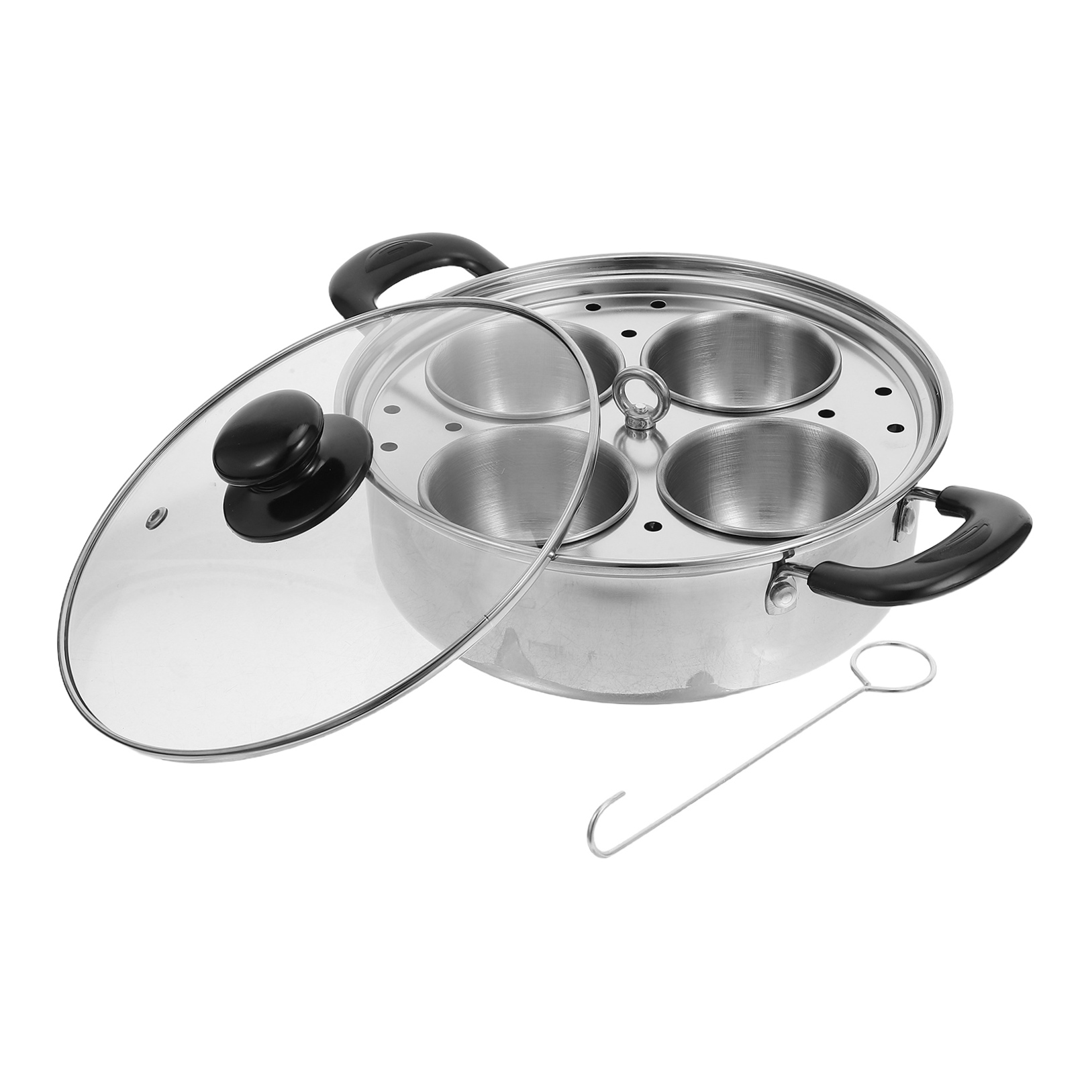 Homoyoyo Stainless Steel Steamer Pot - Multi-Functional Cooker for Even Steam Cooking and Healthy Meal Preparation