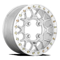 KMC POWERSPORTS KS435 GRENADE BEADLOCK 15X6 4X137 38ET 83.7CB RAW MACHINED FORGED WHEEL