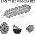 thumbnail image 2 of Halloween Decorations Table Runner - Black Lace Spider Web Table Runners for Halloween Table Decor, 18 X 72 Inch Halloweens Lace Table Runner for Halloweens Party Home Kitchen Dinner Decoration, 2 of 6
