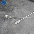 thumbnail image 4 of KLP 1pcs Creative Personalized Design Bar Spoon, To Life Bier, 304 Stainless Steel Cocktail Milk Tea Stirring Spoon - Silver A 40cm, 4 of 6