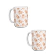 thumbnail image 1 of Duo de Tazas de cerámica 445 ml con diseño cute de perros pomeranian, 1 of 8