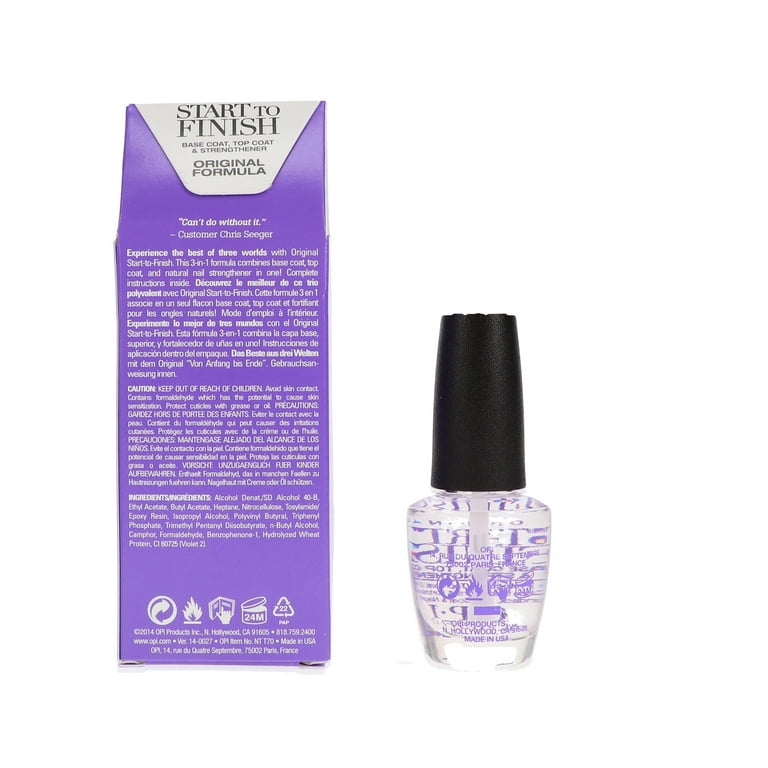 Start to Finish Base & Top Coat Strengthener # NT T70 by OPI for
