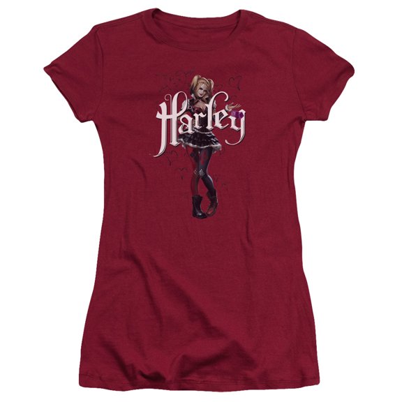 Batman Arkham Knight - Lover Girl - Juniors Teen Girls Cap Sleeve Shirt - XX-Large