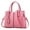 Pink, variant on Handbags for Women,Purses and Handbag Ladies PU Leather Top Handle Satchel Shoulder Tote Crossbody Makeup Bag Black Bags