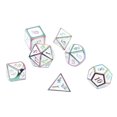 thumbnail image 4 of Dados para juegos de mesa ANGGREK poliédricos que evitan la decoloración Dados de metal, 4 of 8