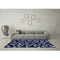 thumbnail image 3 of Ahgly Company Indoor Rectangle Oriental Blue Industrial Area Rugs, 2' x 4', 3 of 4