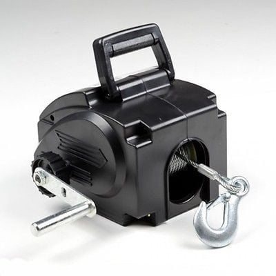 winch portable boat 12v electric lift trailer power atv powered volt mount hitch walmart