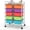 Multi-color, variant on 10 Drawers Rolling Cart, Classroom Organizers, Storage Cart with Wheels, for Office Home School Supplies Tool Craft Art Paper, Gradient