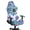 Bohemian Flower Print Blue Violet, variant on SCRAWLGOD Bohemian Flower Print Blue Violet Gaming Chair Cover with Armrest Cover, Anti-Dust High Back Computer Chair Slipcover 4 PCS Breathable Rotating Chair Seat Protectors with Elastic Bottom