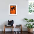 thumbnail image 3 of Art.com Happy Halloween, Black Cat Art Print, White Frame Wall Art, 21" x 29", 3 of 5