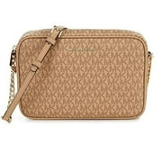 Michael Kors Womens Jet Set Charm Large East/West Camera Crossbody Camel Multi One Size