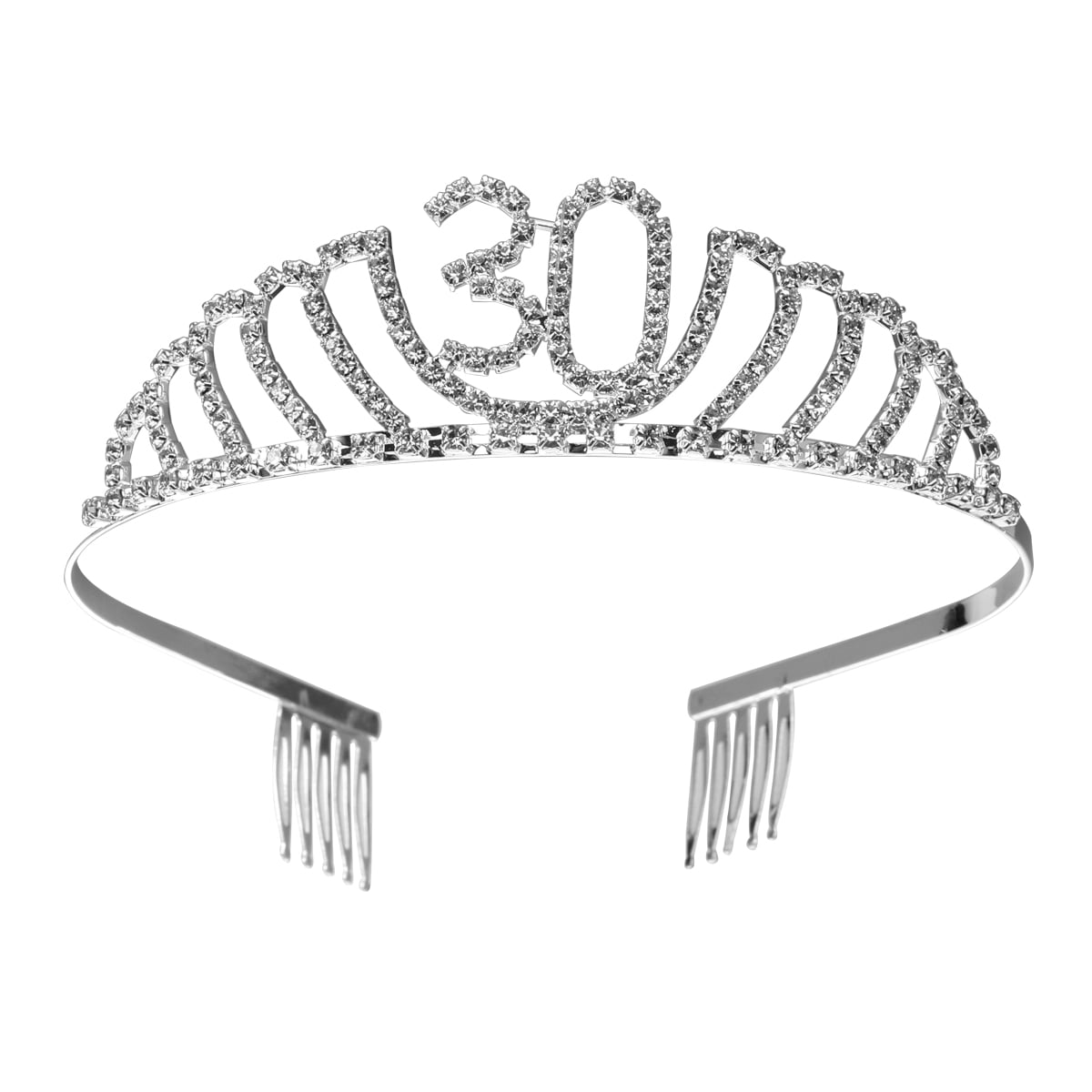 30th Birthday Tiara Crystal Rhinestone Birthday Tiara Queen Crowns