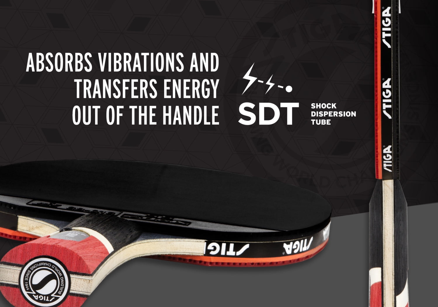 STIGA Pro Carbon Performance-Level Table Tennis Racket with Carbon Technology for Tournament Play