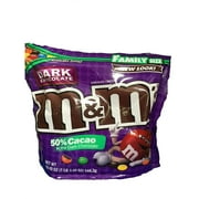 M&M's Dark Chocolate Candies Family Size 19.2 oz