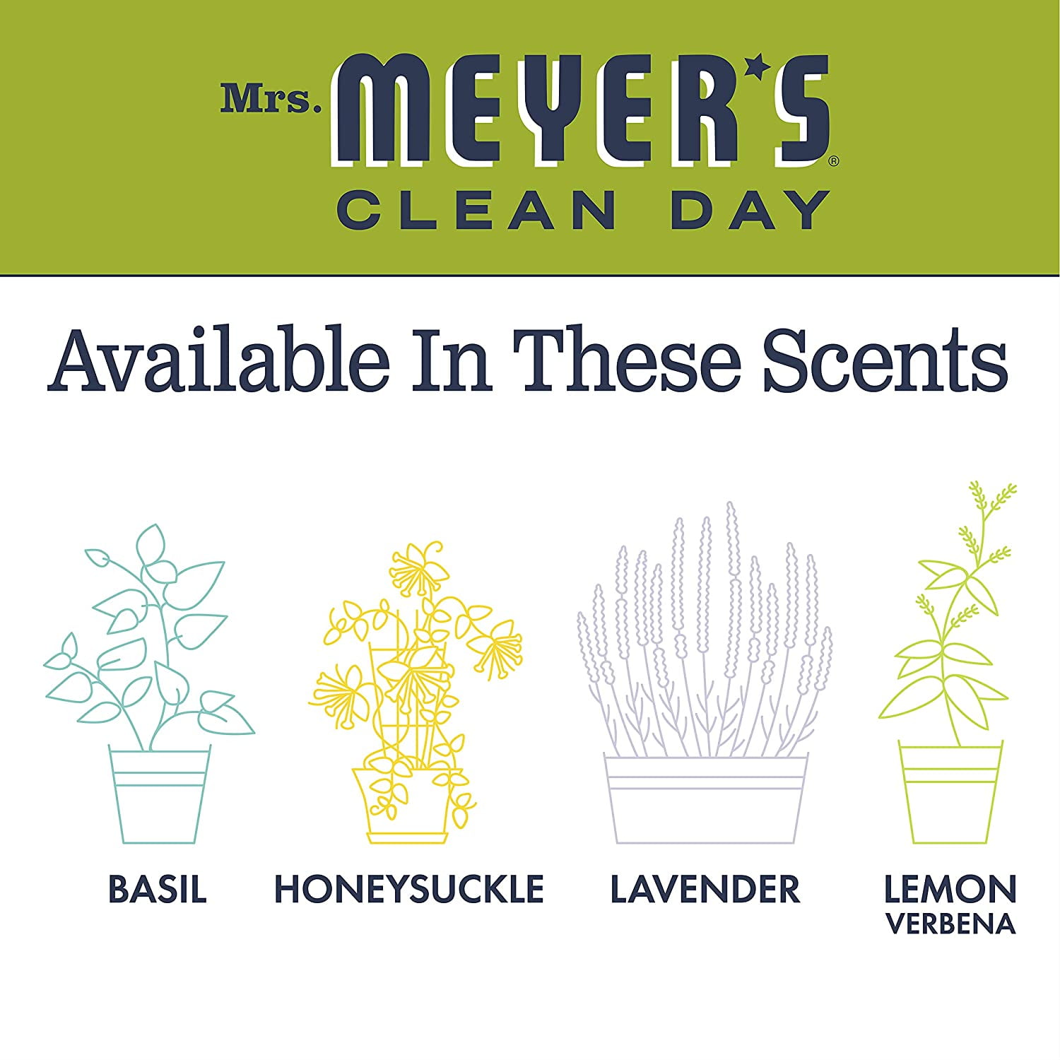 Mrs. Meyer's Liquid Hand Soap Refill Lemon Verbena, 33 Fl Oz (Pack of 6)