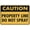 Warning Sign 1, variant on Caution Property Line Do Not Spray Sign 12 x 8 Inches - Rust-Free Aluminum, Outdoor Metal Tin Sign, Practical for Home, Business, Yard, Lawn