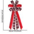 thumbnail image 3 of Large Christmas Tree Topper Bow with Glitter Accents, Decorative Wreath Bow for Front Door, Xmas Tree Decor, and Indoor Outdoor Holiday Home Decorations, 3 of 4