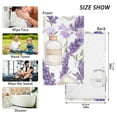 thumbnail image 2 of Flowers Lavender Cotton Face Towels Soft Hand Towel Absorbent Bathroom Towel for Kitchen Hotel Decoration, 2 of 7