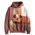 thumbnail image 2 of Womens Halloween Sweatshirt, Oversized Fall Fashion Aesthetic Bat Print Crewneck, Comfy Lounge & Party Outfit, 2 of 4
