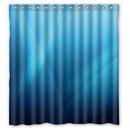 HelloDecor Clear blue skys Shower Curtain Polyester Fabric Bathroom