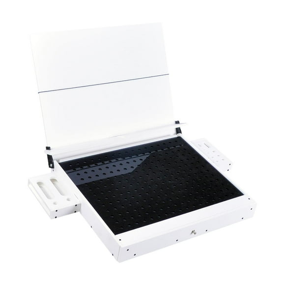 Almencla Workbench for Model Making Model Shelf Portable Storage Box Model Work Table White
