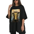 thumbnail image 4 of Plus Size Shirt for Women Black Tops for Women Short Sleeves Shirt for Women Deerhound 1 T Shirt Oversized Shirt for Women S, 4 of 5