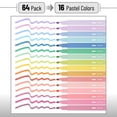 thumbnail image 2 of Ensemble de Surligneurs Mr. Pen Esthétique 64 Pack Pointe Biseautée Pastel, 2 of 8