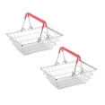 thumbnail image 1 of Oleegame 2 Pcs Panier de Rangement pour Produits Mini Chariot de Courses Frites Poulet Nuggets Panier Rouge, 1 of 2