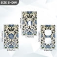 thumbnail image 7 of Yayeee Toggle Light Switch Wall Plate 1-Gang 4.5"x2.7" Home Decorative Outlet Cover, Blue Floral, 7 of 7