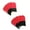 Black and red, variant on 10pcs Colorful Against Slip Play Gloves Carbonfiber Texture Touch Panel Optimization
