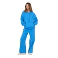 thumbnail image 2 of Forever 21 Women's Bright Blue Athleisure Hoodie Sweatshirt, Oversized Fit for Cozy Everyday Layering, L, 2 of 6