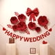thumbnail image 3 of Decoración de la sala de bodas Decoración de la sala de estar de bodas Pared de fondo de TV de dormitorio cuadrado para hombres y mujeres Boda, 3 of 3