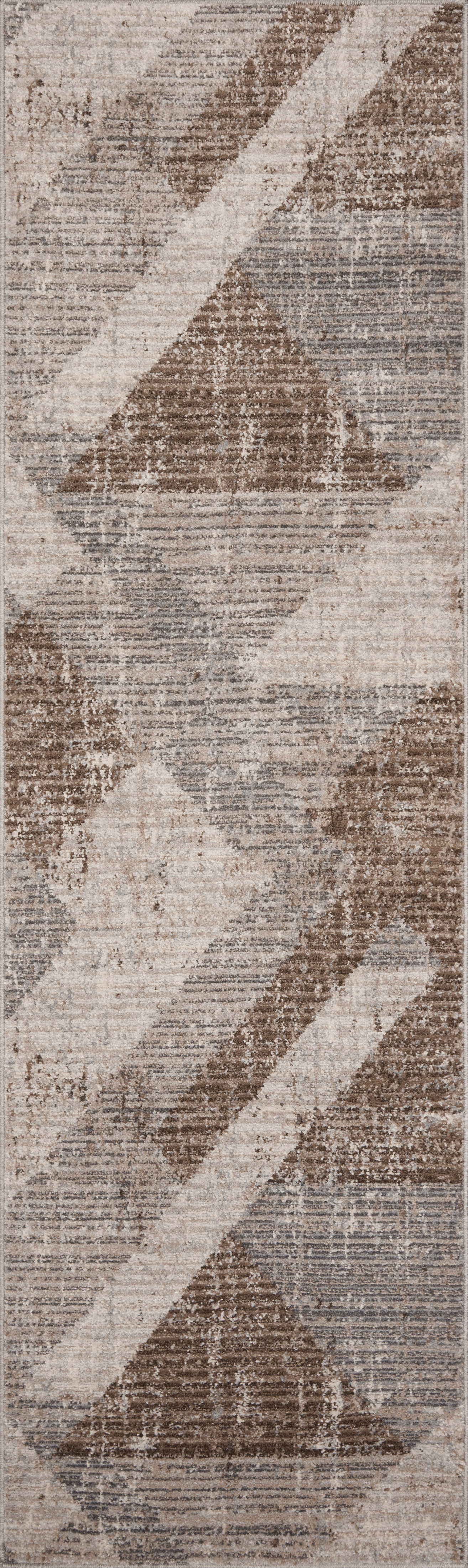 Loloi Austen AUS-04 Geometric Stone / Bark Area Rug 2'-4" x 8'-0"