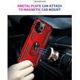 thumbnail image 3 of iPhone 13 Pro Max Case, Military Armor 360°Unbreakable Swivel Ring Kickstand [Work with Magnetic Car Mount] Slim Shockproof Durable Cover Holster Compatible Apple iPhone 13 Pro Max Cover - Red, 3 of 5