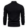 thumbnail image 5 of Iugvhana Men's Turtleneck Sweater Classic Fit Casual Solid Base Knit Sweater Long Sleeve Slim Pullover Sweaters Brown L, 5 of 7