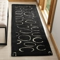 thumbnail image 3 of SAFAVIEH Soho Chason Geometric Wool Area Rug, Black/Ivory, 3'6" x 5'6", 3 of 8