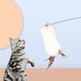 thumbnail image 2 of Cat Wand Toy Wire Elastic Funny Cat Teaser Toy Kitten Play Toy with Replacement, 2 of 10