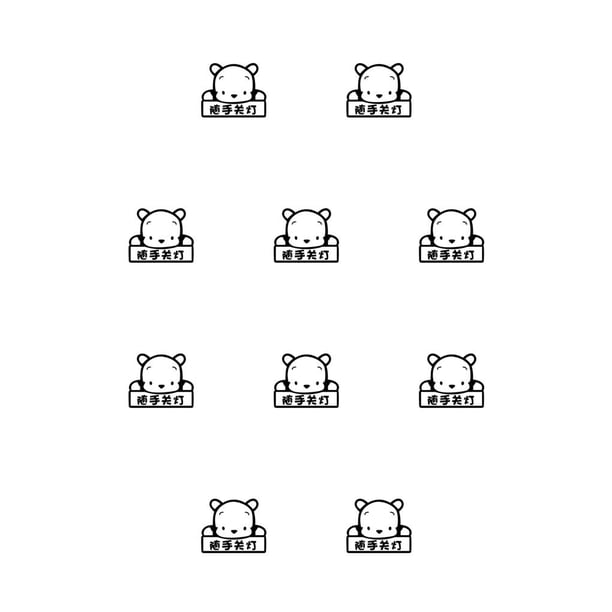Pegatinas de pared Yuarrent duraderas para decoración fácil 10Conjunto