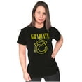 thumbnail image 4 of Graduate 90s Throwback Graduation Womens Slim Fit Graphic Tee Brisco Brands S, 4 of 5