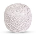 thumbnail image 3 of Loft Lyfe Pouf en Coton Massiah, Blanc, 3 of 6