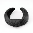 thumbnail image 5 of Unique Bargains 1 Pc Solid Tie Wide Headbands for Women Black, 5 of 6