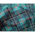thumbnail image 4 of oneOone Silk Tabby Fabric Tartan Check Printed Fabric 1 Yard 42 Inch Wide, 4 of 4