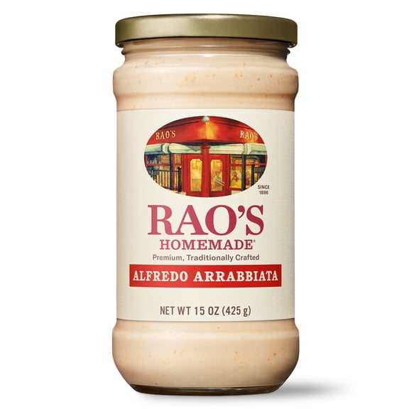 Rao's Homemade Alfredo Arrabbiata Sauce, Creamy & Spicy Spaghetti Sauce, 15 Oz