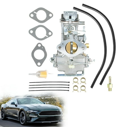 labwork Autolite 1100 Carburetor Carb with Gaskets Replacement for 1963-1969 Ford Mustang Fairlane Falcon Comet Mercury 6 Cylinder 170/200 Cid Engines - Automatic Choke
