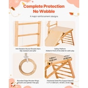 VEVOR Indoor Playground Jungle Gym, 8-in-1 Wooden Indoor Playground for Kids, 220LBS Montessori Climbing Toys Playset with Slide, Swing, Monkey Bar, Gym Rings, Wooden / Rope Ladder