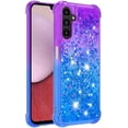 thumbnail image 3 of Compatible with Samsung Galaxy A14 5G Case Glitter Liquid Galaxy A14 5G Case for Girls Women Shiny Flowing Love Heart Clear Shockproof Case for Samsung A14 5G Liquid Purple Gradient, 3 of 14