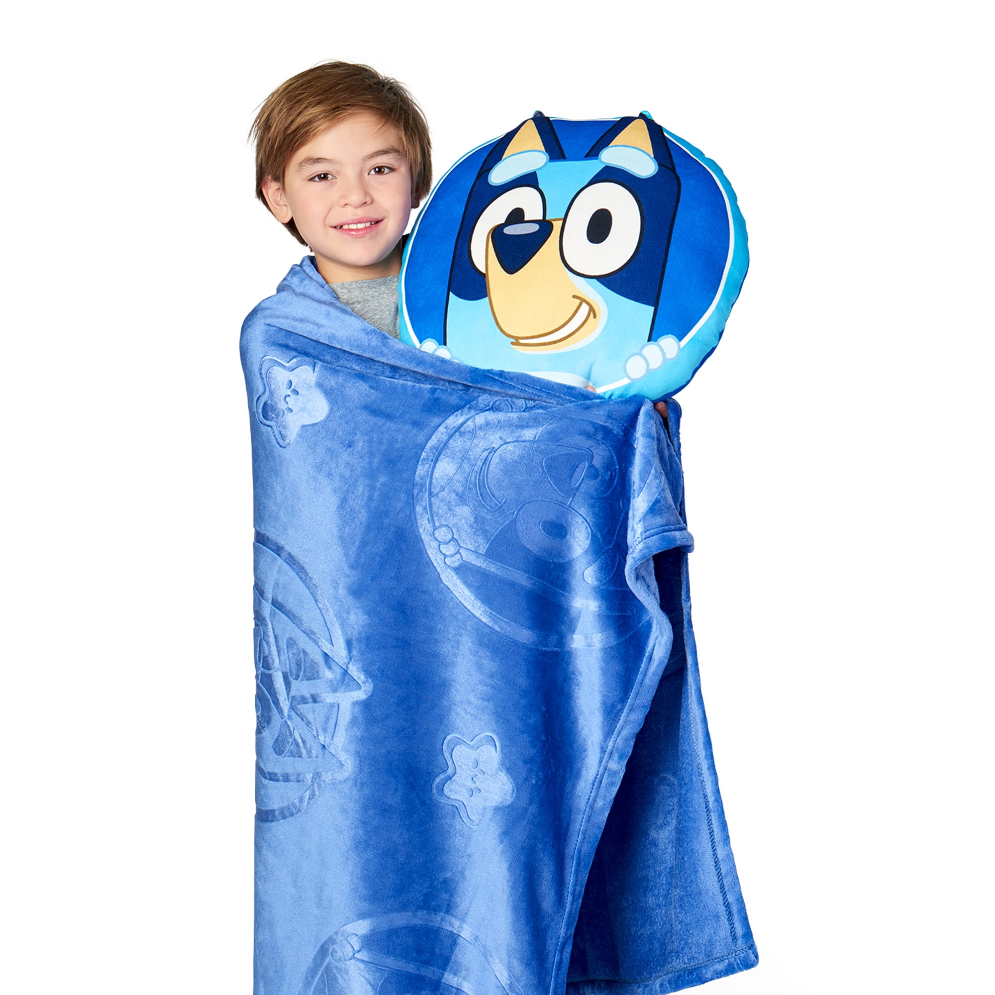 Bluey Impressions Cloud Plush Pillow with Throw Blanket Set