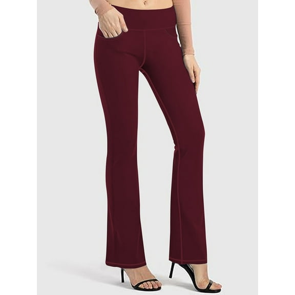 Funidos Plus-Size High Waisted Yoga Pants with X-Band Side Pockets Tummy Control Workout Leggings for gym runnings 0XL-5XL Inclusive